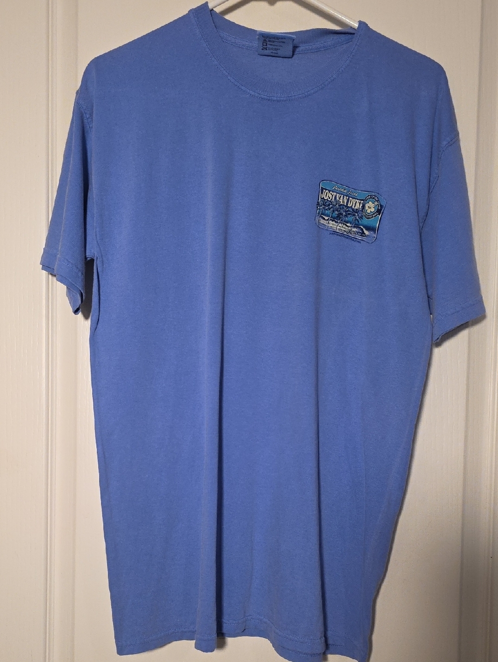 Jost Van Dyke Island Mens M Periwinkle Blue